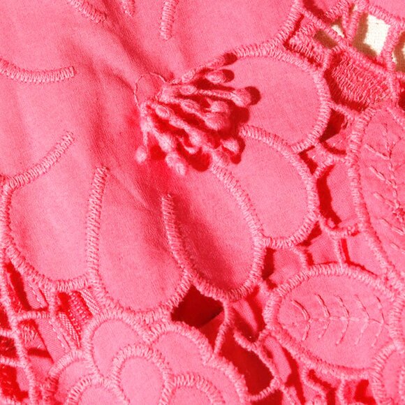 Self-Portrait Lace Pattern Midi Length Dress Size: M | US 8 UK 12 NEW - Picture 9 of 10